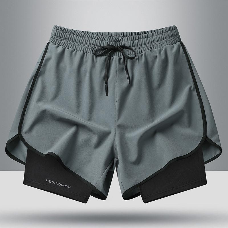 Men's Ice Silk Quick-Dry Running Shorts: Summer Marathon & Track Fitness Special
