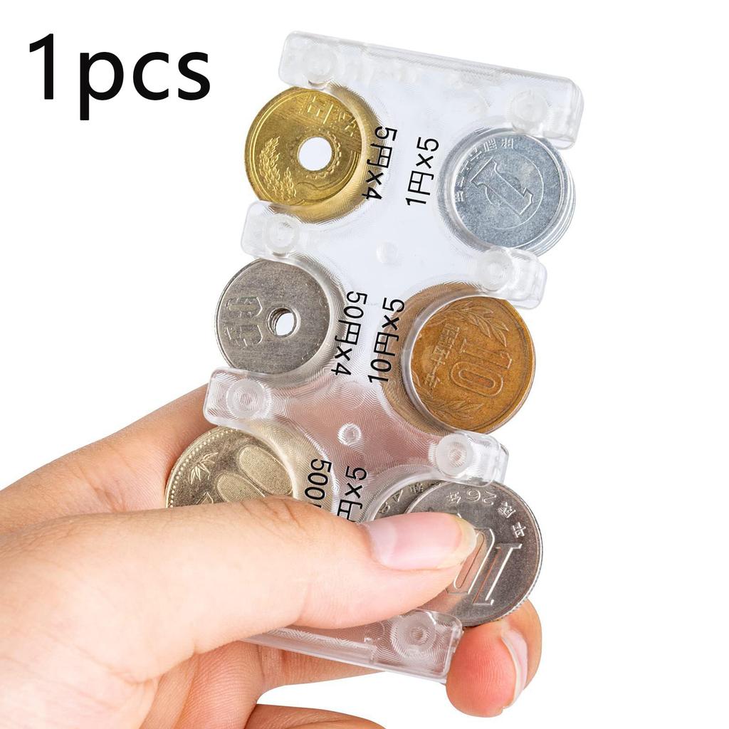 1-3Pcs Coin Dispenser Mini Portable Coin Organizer Multifunctional Coin Classification Clip Holder Purses Plastic Coin Card Case