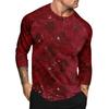 Halloween Print Raglan Sleeve Men's Long Sleeve Top