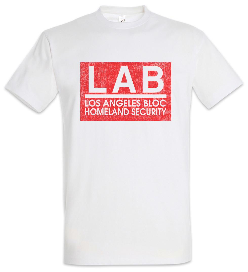 LAB T-Shirt The Red Hats Bloc Colony Symbol Logp Sign Police Squad L