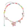 Dopamine Color Butterfly Beaded Necklace Female Personality Sweet Versatile Girl Collarbone Chain Fashion Necklace