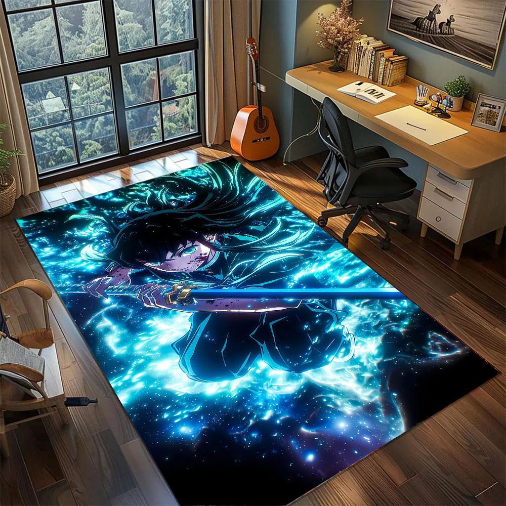 Demon Slayer Corps Carpet for Living Room Bedroom Home Decor Cool Movie Mat Play Floor Mat