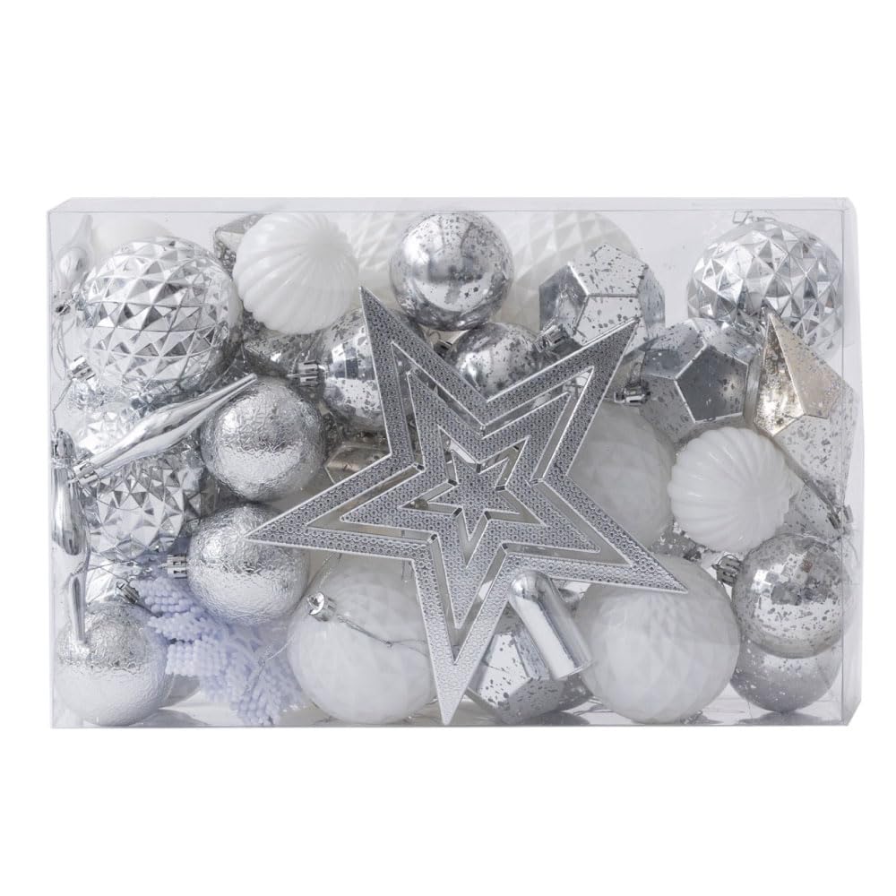 Set of 60 Christmas Ornaments Ornaments Made In Decorative Dull 6cm and Large [Distressed Korea] Ornaments, Balls, 8cm, Distressed, Stylish,