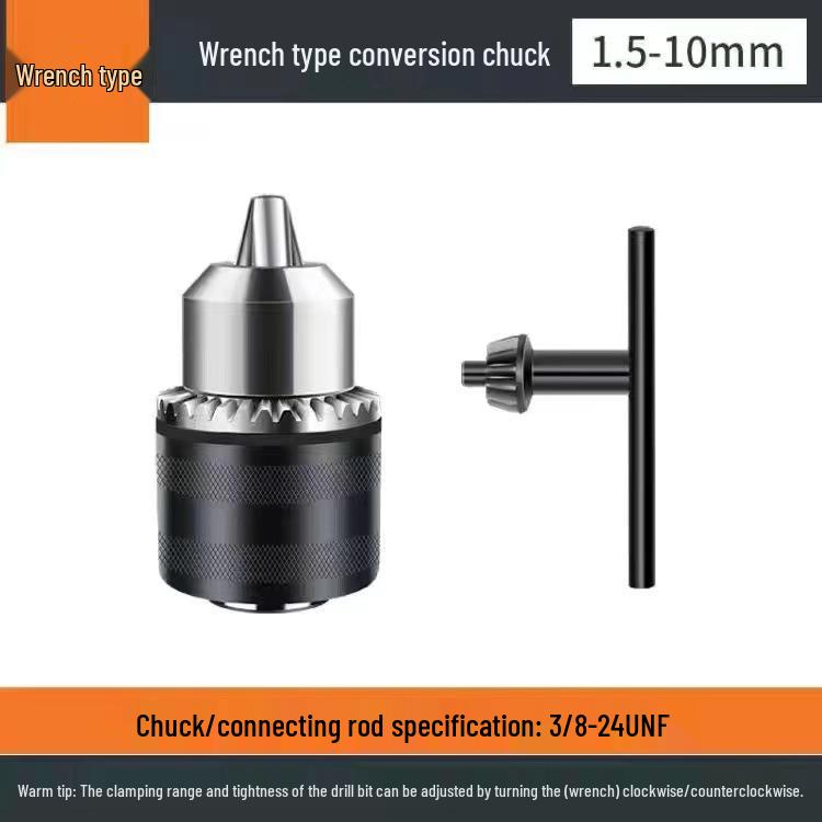 Self-Locking Ratchet Drill Chuck Adapter for Electric Drill & Hammer, 10/13mm