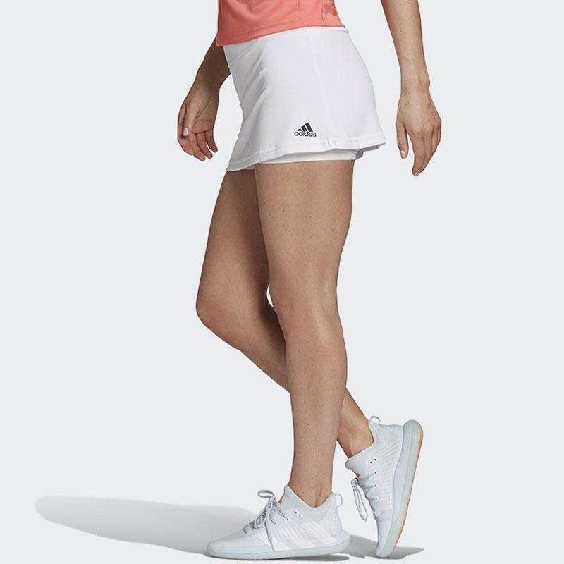 Adidas Originals Solid Logo Design Fake Two-Piece Comfortable Breathable Skin-Friendly Casual Shorts Women shorts White FR4327