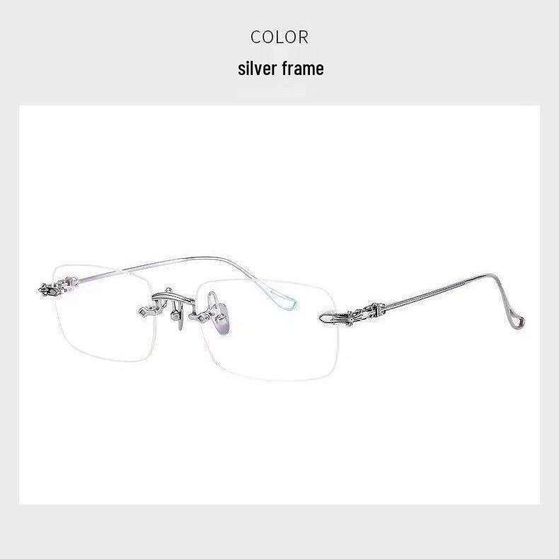 Unisex Frameless Anti-Blue Light Smart Zoom Reading Glasses