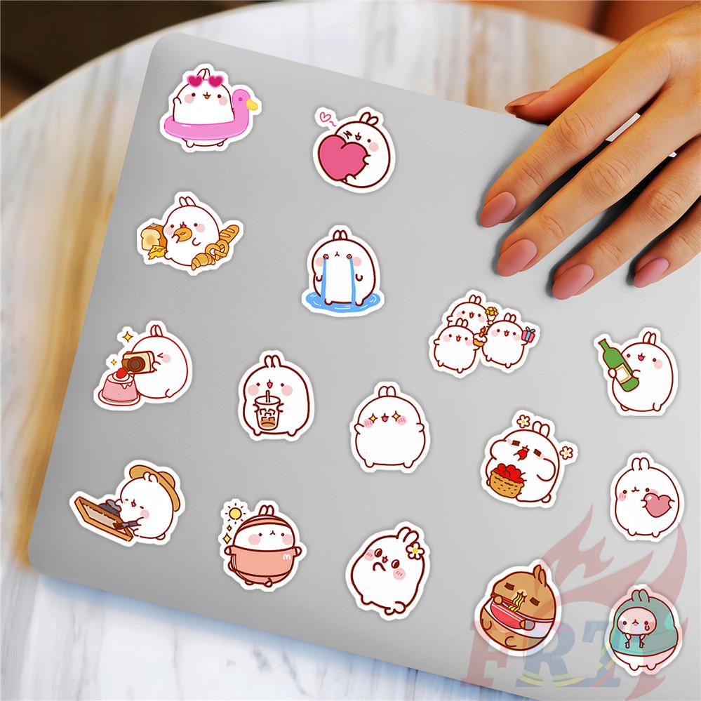 135Pcs/Set Molang Mini Diary Manual Stickers DIY Scrapbooks Album Decor Decals Stickers