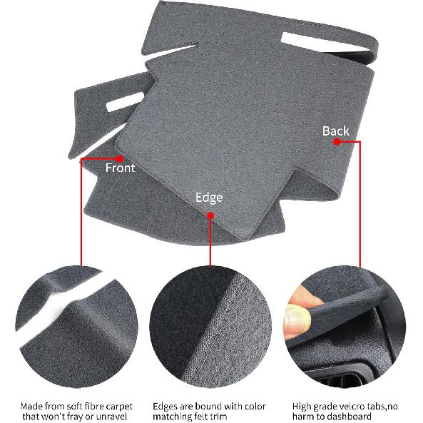 Dash Cover Fit For Nissan Altima 2005 2006 Dashboard Cover Mat Pad (05-06 Dark Gray)