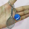 Creative Tennis Racket Keychain Pendant - Sports Gift & Backpack Accessory