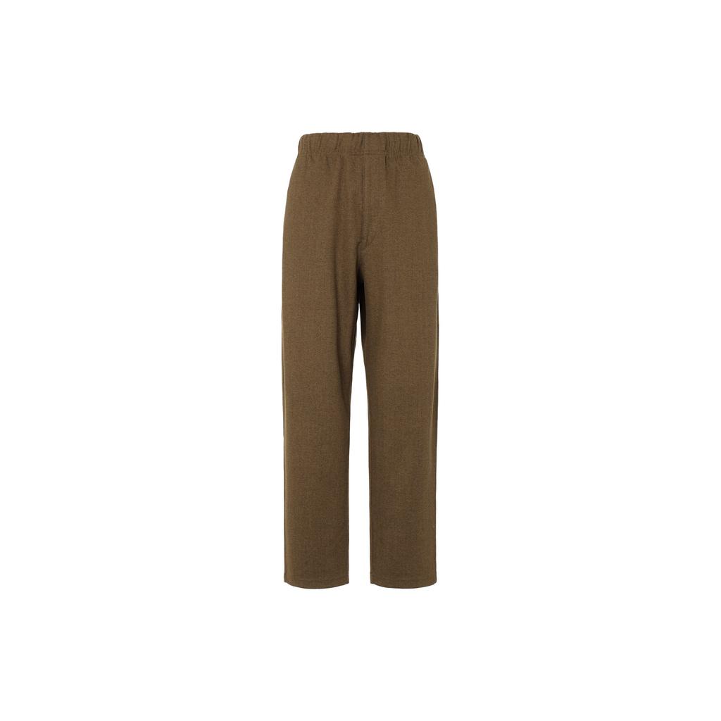 UNIQLO FW23 U Series Solid Color Knitted Long Pants Casual Pants Unisex bottoms Light-Brown 461548-35
