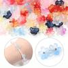 50pcs 10.5mm Cherry Blossom Lampwork Beads Colorful Glass Loose Bead For Jewelry Making DIY Crafts Bracelet Necklace Accessories