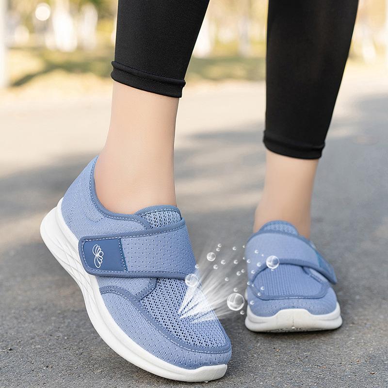 New Arrival Walking Shoes for Middle-Aged and Elderly Women – Velcro-Closure Sneakers with Hiking Soles