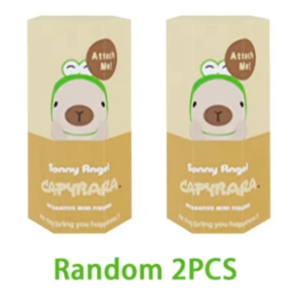 In Stock 12pcs Capybara Blind Box Keychain Cute Snot Bear Figure Mystery Box Doll Pendant Wholesale Accessories Decorations