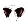 HOT Plush Lace Cat Ears Bell Headbands For Women Sexy Cat Ears Headband Cat Fur Ear Hairband Anime Cosplay Cat Fur Ear Hairband