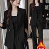 Women's 2025 Formal & Casual Suit Set with Padded Jacket for Spring-Autumn
