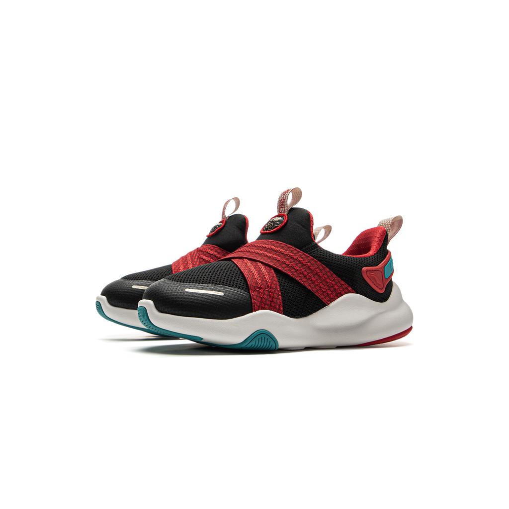 Li Ning Kids Comfortable Versatile Low-Top Casual Shoes Kids Casual Shoes Black Glory-Red YKNU120-7