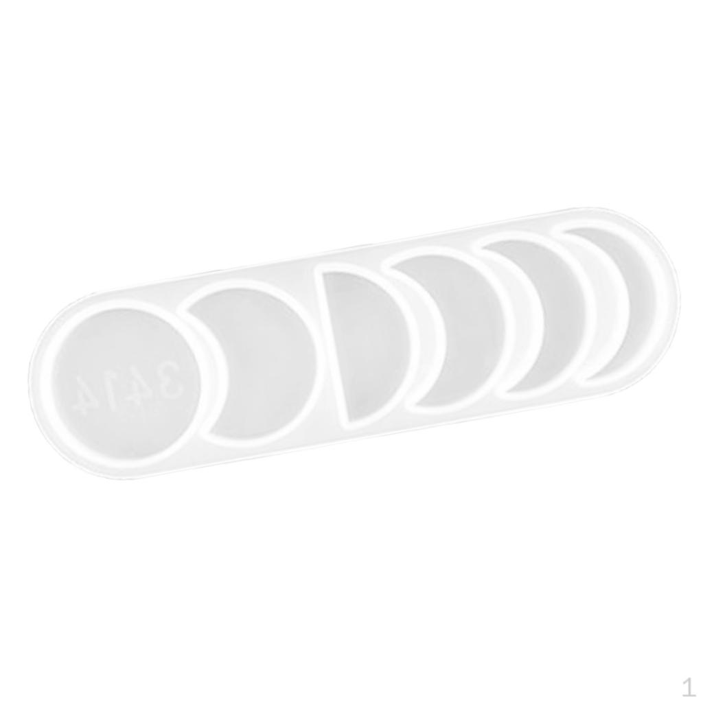 

Clear Coaster Silicone Mold DIY Resin Casting Mould for Jewelry Making Pendant 172x50m 6mm