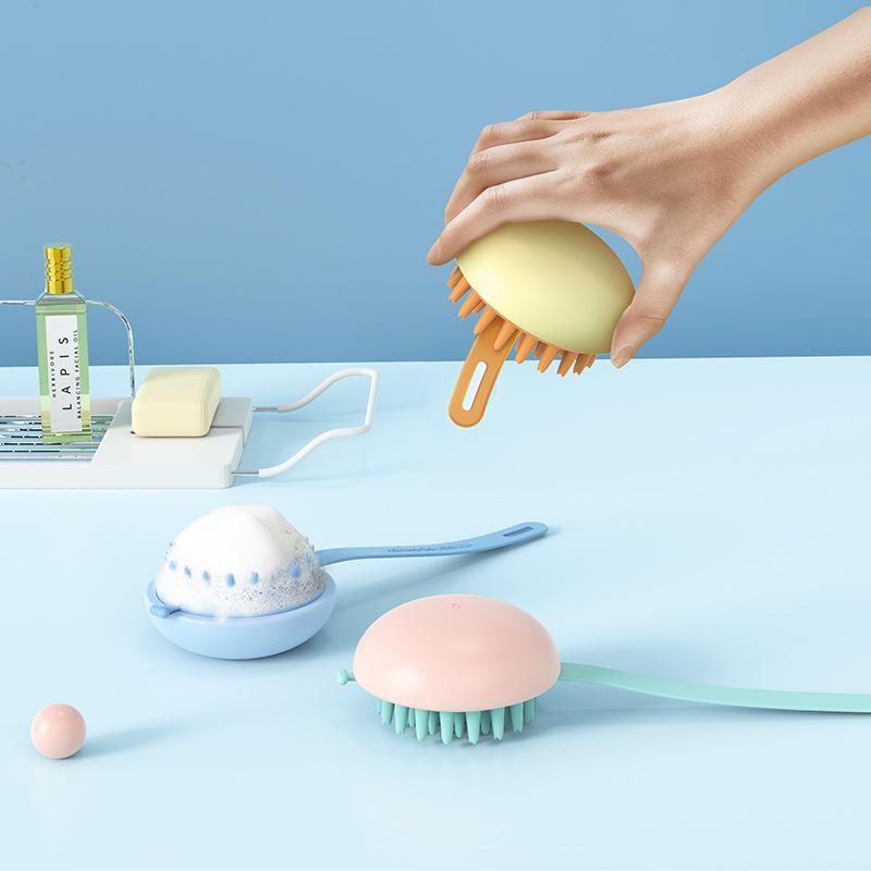 Head Body Scalp Massage Brush Hair Washing Comb Shower Brush Bath Hair Shower Scrubbing Spa Comb Massage Brush Bathroom Products