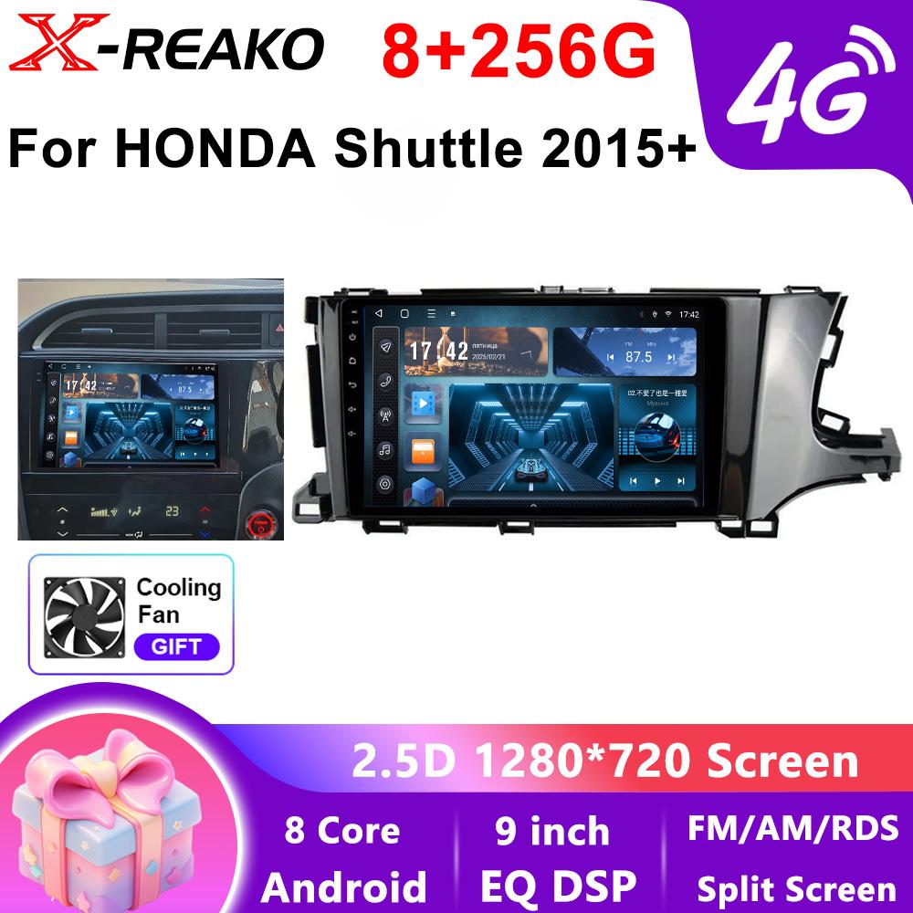 Android  Head Unit For HONDA Shuttle 2015+Carplay Auto Car Radio Multimedia Video Player Navigation GPS 4G WIFI QLED
