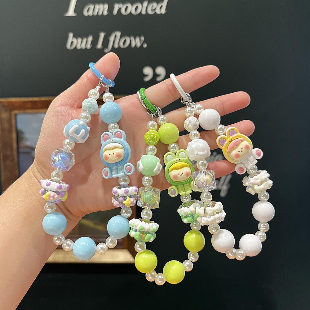 Lilith Serie Handbemalt Perlenbesetzter Cartoon Handyanhänger Schlüsselanhänger Blind Box