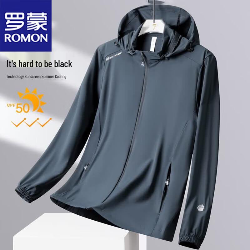 ROMON Men s Lightweight Sun Protection Hooded Jacket 5XL