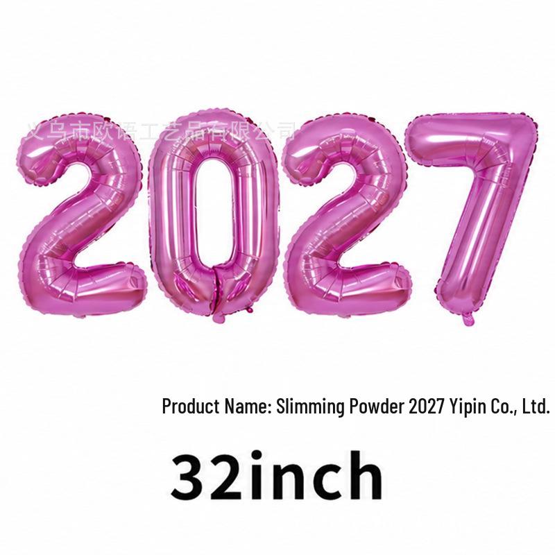 2026 Large Foil Number Balloons Set: 32'' & 40'' for New Year's Celebrations