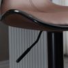 Adjustable Swivel Bar Stools Set Of 2 Barstools With Footrest And Backrest Steel Frame Gas Lift For Kitchen Counter