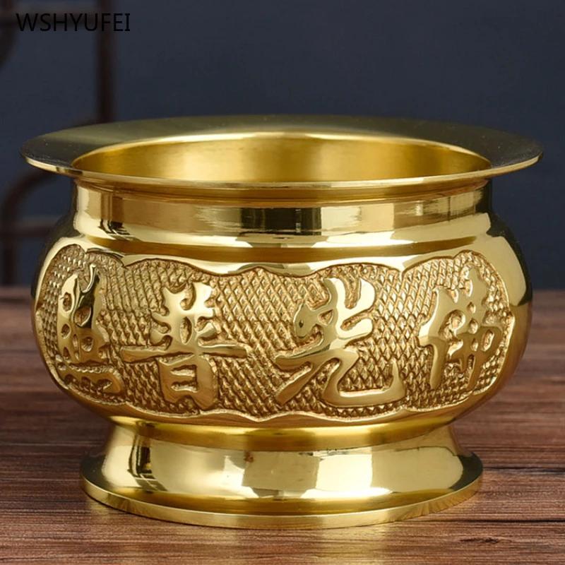 1 Stück Räuchergefäß aus reinem Kupfer Tempel Buddhistische Halle Haushaltliche Opfergaben Feng Shui Zubehör Heimdekoration Opfergabe