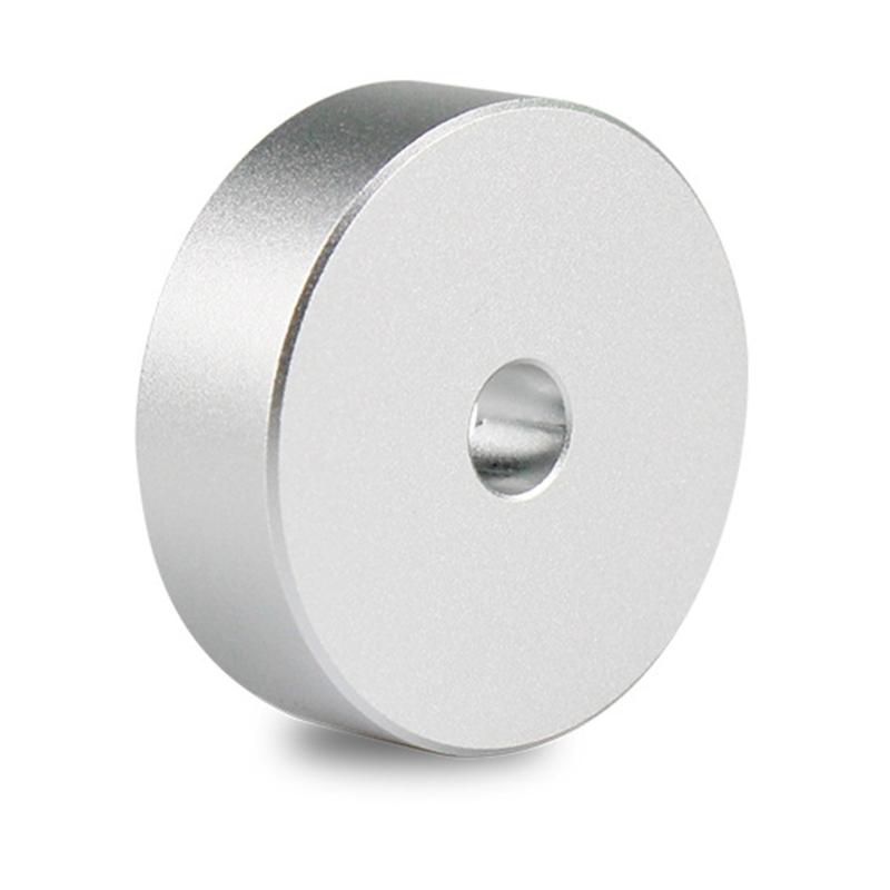 Adaptateur de Plateau Tournant 45 Tours en Aluminium Remplacement Adaptateur de Centre de Disque Vinyle Pour Disques EP 7 Pouces Avec Trou Central de 8 mm