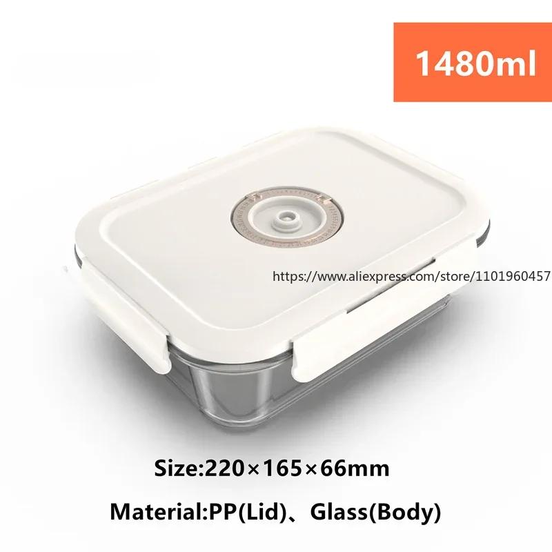 Food Vacuum Storage Box Container with Free Vacuum Pump for Storage Bag Home Outdoor Organizer Kitchen Fresh-Keeping Sealer Tool