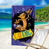 Cat Dog Adventure Quick-Dry Microfiber Beach Towel Super Soft & Absorbent for Bath, Beach, Travel Bath Time Accessory, Fan Gifts