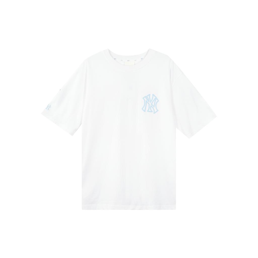 New MLB Set In Sleeve T Shirt Unisex White 31TSP3131-50W