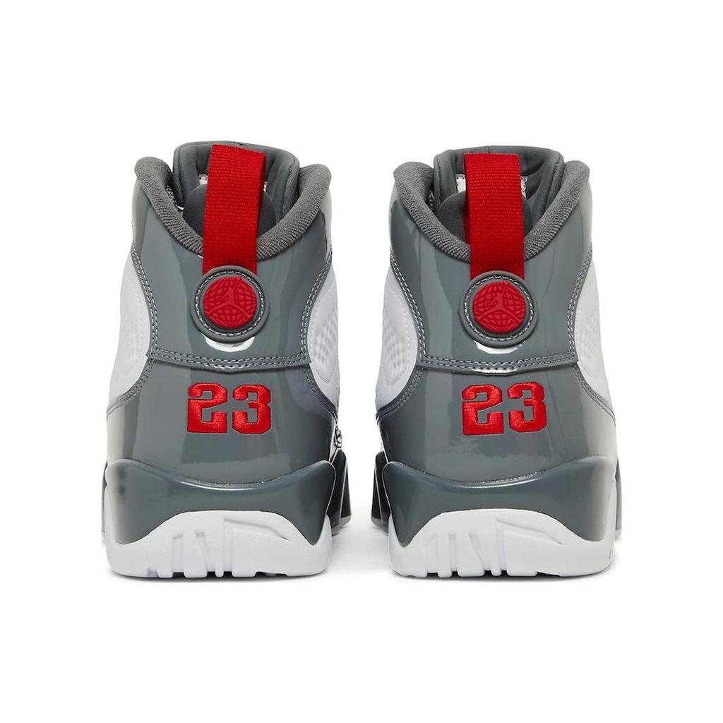 Air Jordan 9 Retro Fire Red Men Sneakers Grey White Cool-Grey CT8019-162