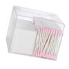 Clear Cotton Swab Box Dustproof Waterproof Acrylic Transparent Cotton Swab Organizer with Lid for Co
