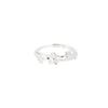 Fashion Small Fresh Daisy Rings for Women Girls Temperament Double Layered Flower Opening Rings Charm Party Jewelry Accessories