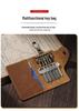 Retro Crazy Horse Leather Key Holder - Men's Genuine Leather Waist Pouch, Access Card Key Cover, Home Key Storage Bag.