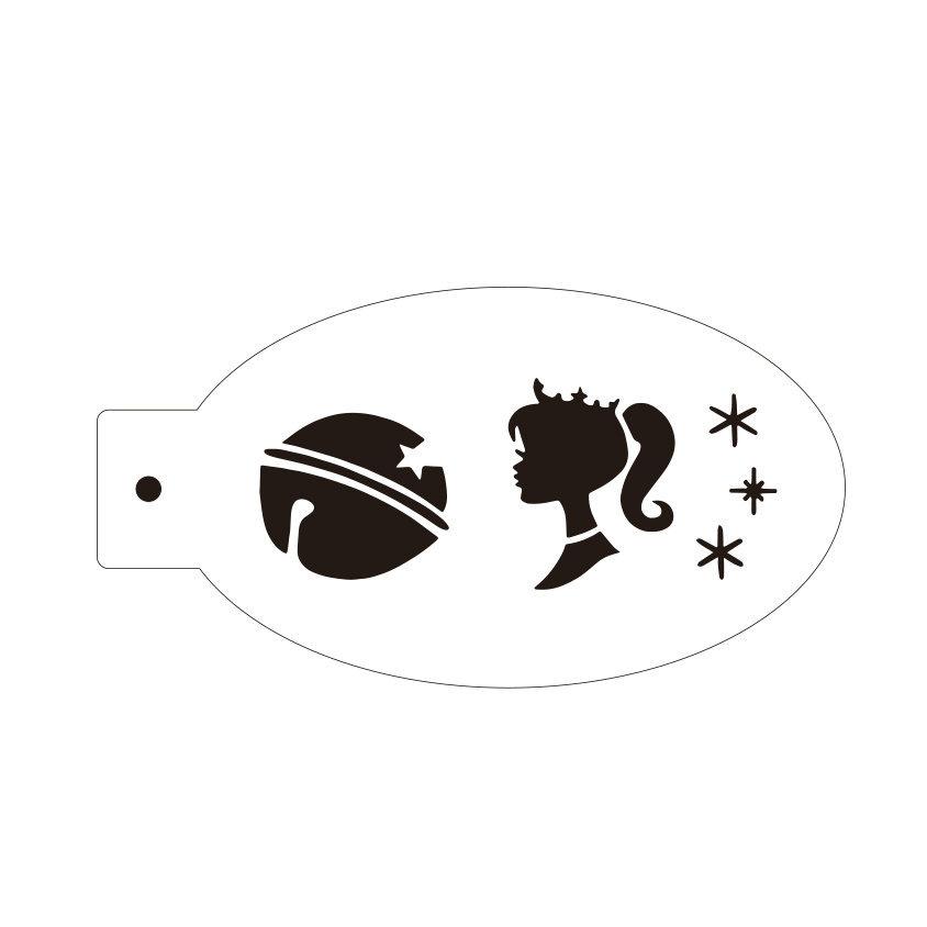 New Face Painting Stencils Templates Professional Body Art Dolphin Deer Butterfly Plastic Makeup Tools