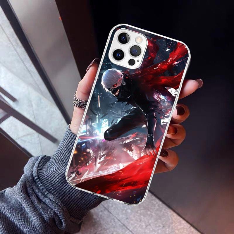 

G-Ghoul Tokyo Kaneki Ken Phone Case For iPhone 17 Air 11 13 Mini 14 15 Plus 16 12 Pro Max 16E SE 7 8 Pattern Soft TPU Back Cover iPhone 15 Pro Max