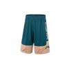 Li Ning Sports Basketball Collection Casual Shorts Men's Ocean Blue Light Gray Brown AAPQ007-8
