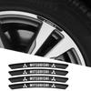 Auto Radnabenfelgenstreifen Logo Aufkleber Für Outlander L200 Eclipse Triton ASX EVO Lancer Pajero Attrage Ralliart Delica