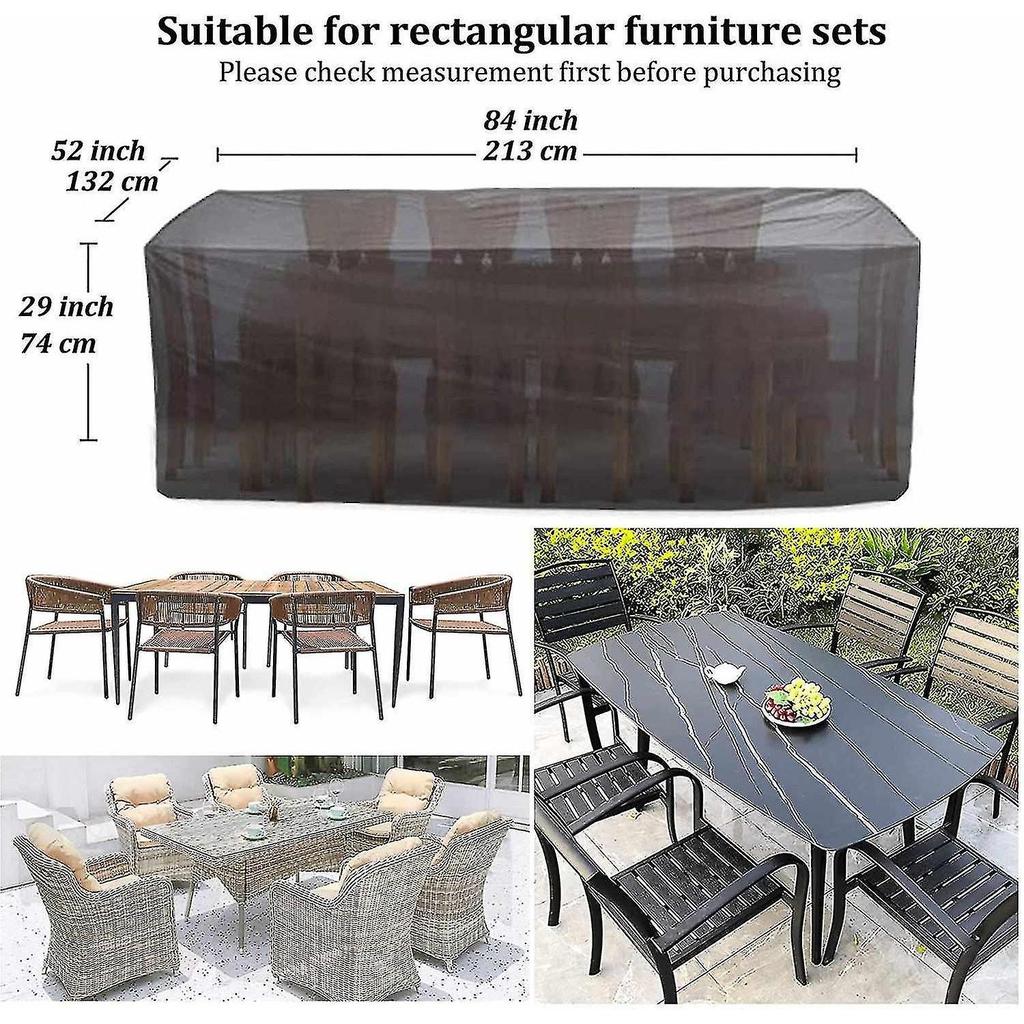 213x132x74cm  Garden Furniture Cover, Furniture Protection Cover Garden Furniture Cover Waterproof Anti-uv Rectang