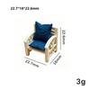New 1:12 Dollhouse Simulation Tea Table Mini Plastic European Style Sofa Dollhouse Chair Model