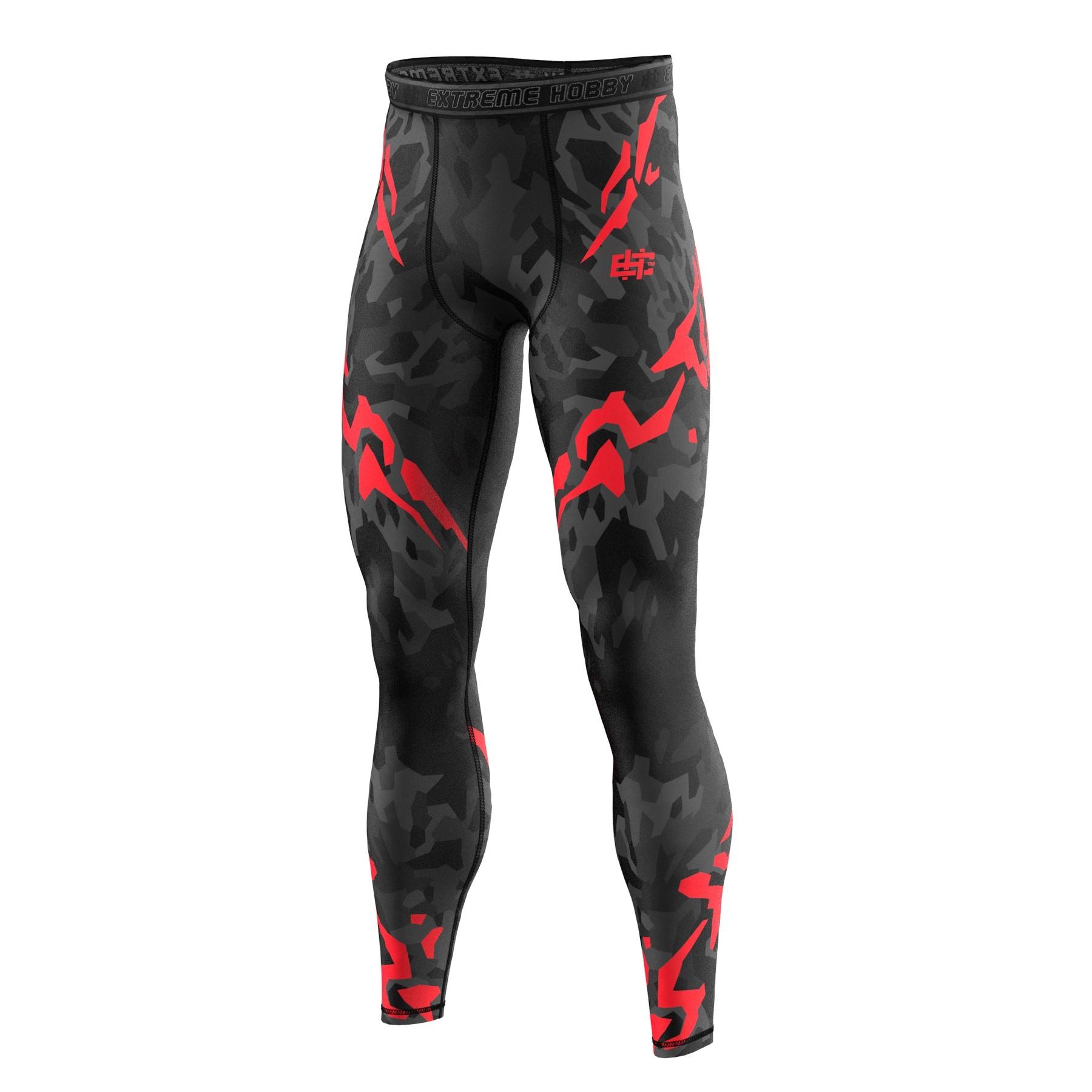 Extreme Hobby Black Panther - Sportlegging - Czarno-Czerwony - REH-TECH - XL