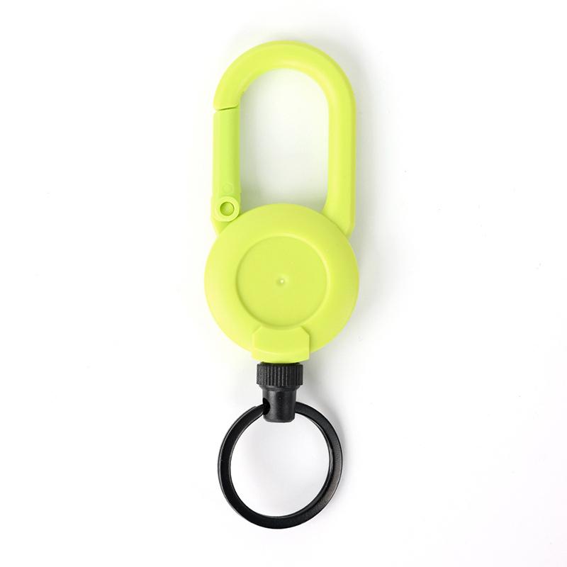 

Macaron Color Автоматический выдвижной трос Противоугонный Легко вытягиваемый пряжкой Эластичный брелок для ключей Спортивный выдвижной брелок зелёный