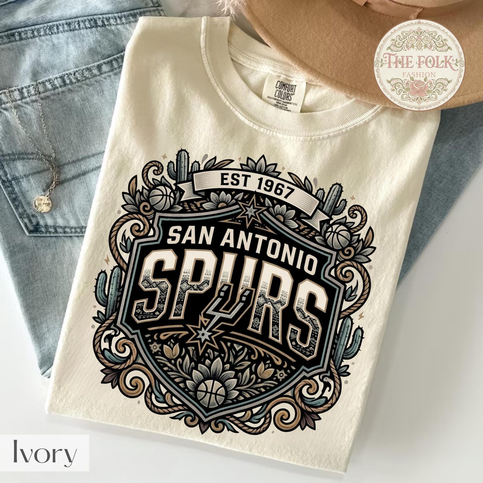 San Antonio Spurs EST 1967 Shirt, Spurs Basketball Western Tee, Vintage San Antonio Fan Gear, Cactus Basketball T-Shirt, Texas Sports Gift 2XL