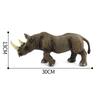 Mondo Animale Mammifero Terrestre Rinoceronte Figura di Simulazione Modello Vinile Vuoto Ornamento Bambola Collezione Regalo