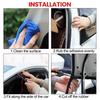 Car Door Rubber Seal Strip 3 Layer Sealing Strip Rubber Seal Protector Weatherstrip Trunk Hood Sealant Sound Insulation Strip