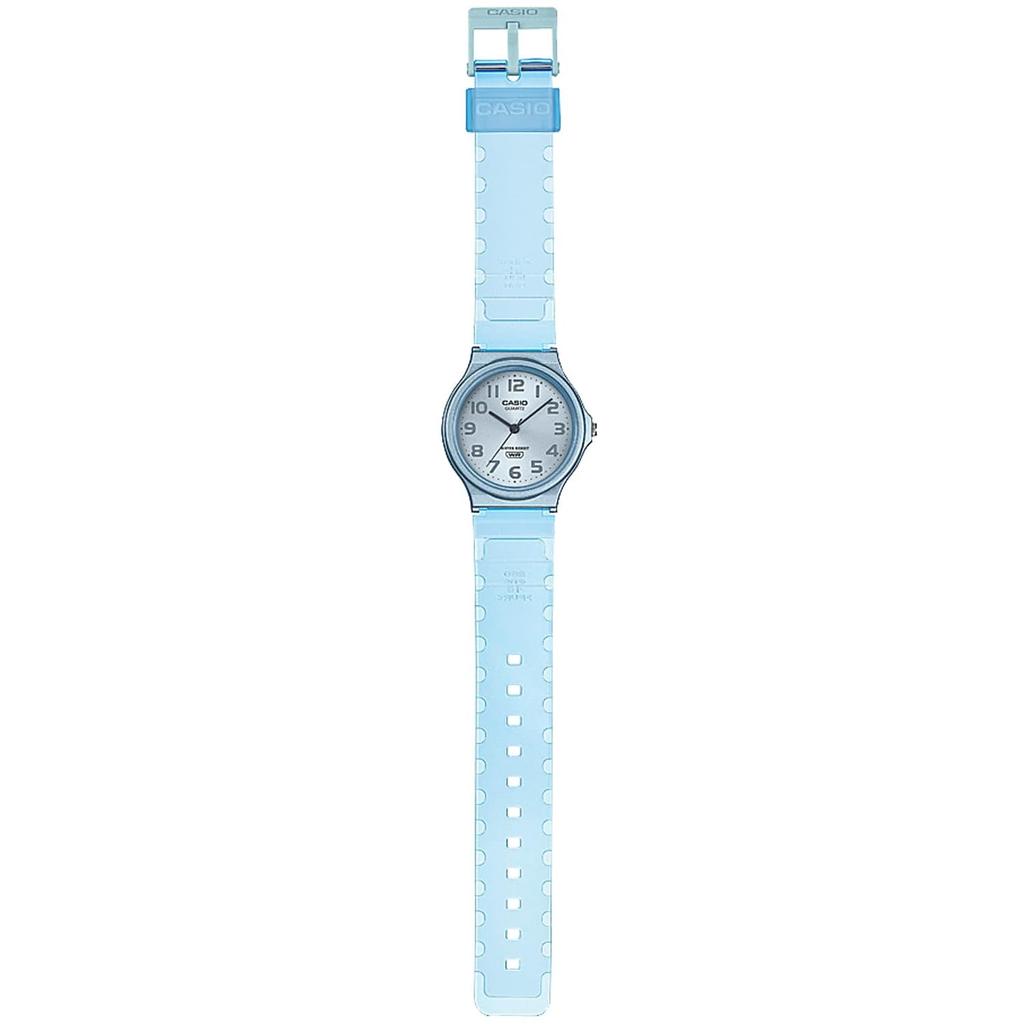 Casio CASIO Collection MQ-24S-2BJF Unisex Analog Watch, Clear Skeleton, Lightweight, Clear Blue