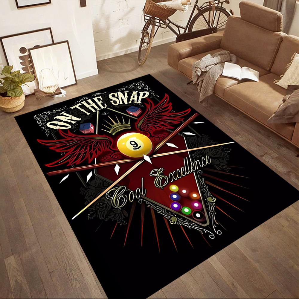 Pool Table Setup Floor Mats for Living Room, Bedroom and Room Decoration Are Suitable for Gifts.