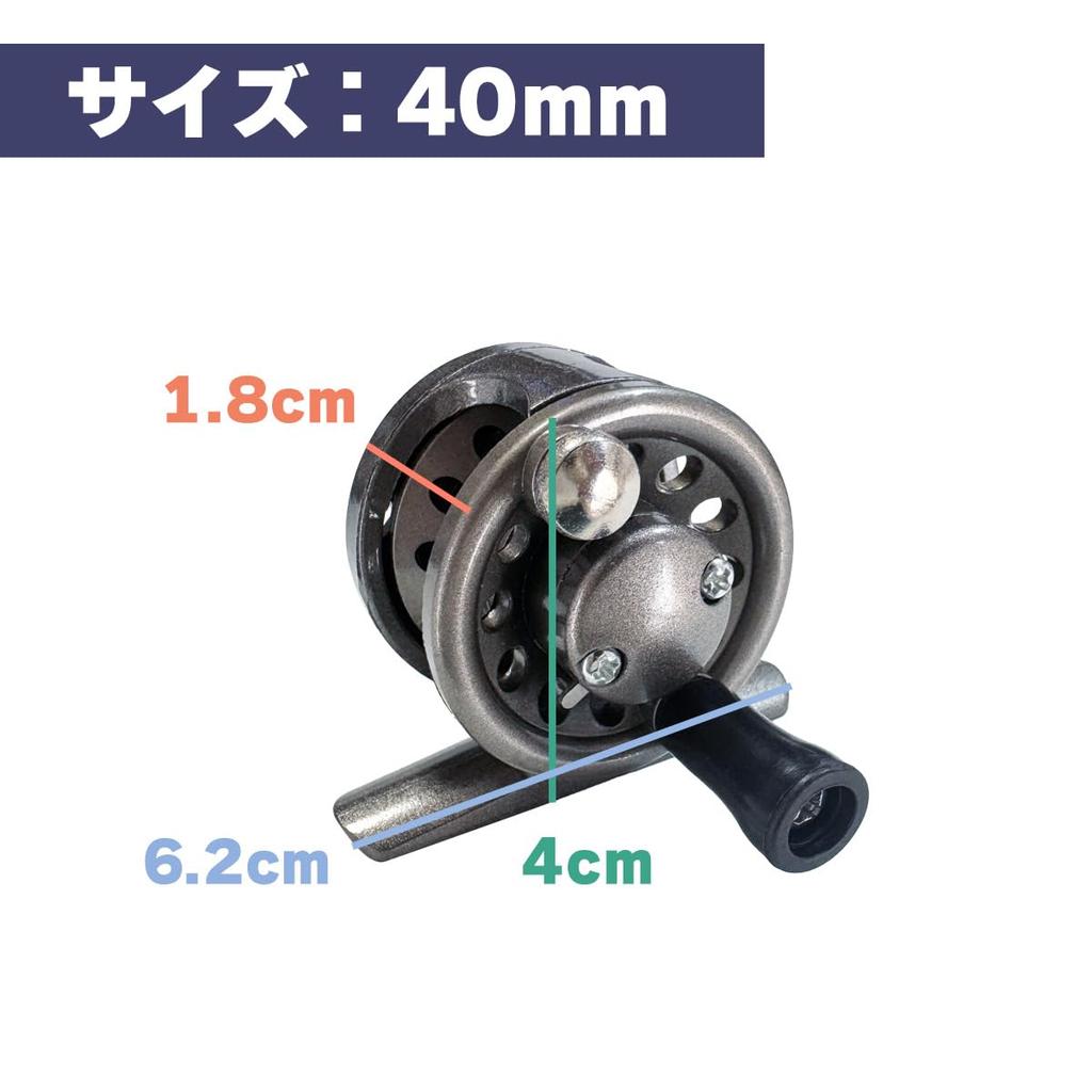 Orurudo Fishing Tackle puchi Series Taiko Reel puchi-TY40 Silver (for cast fishing, pier fishing, sea fishing for tanago, black porgy, rockfish,